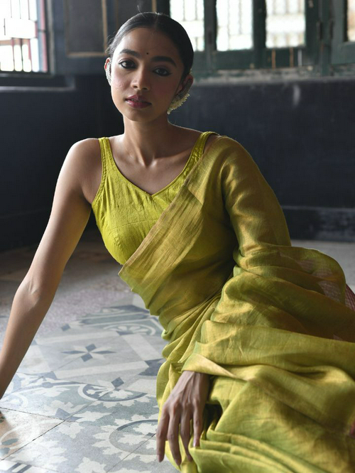 Junk Lea - Handwoven Zari Linen